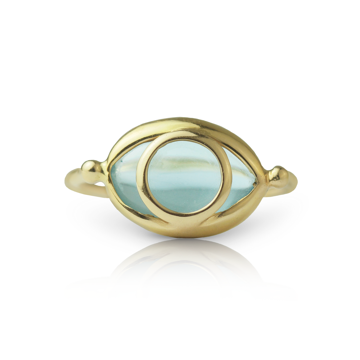 Third Eye Ring in Aquamarine and 18k Gold