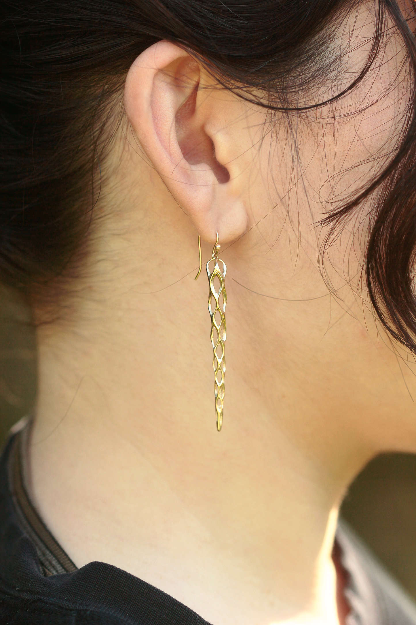 Cholla Earrings in 14k Gold