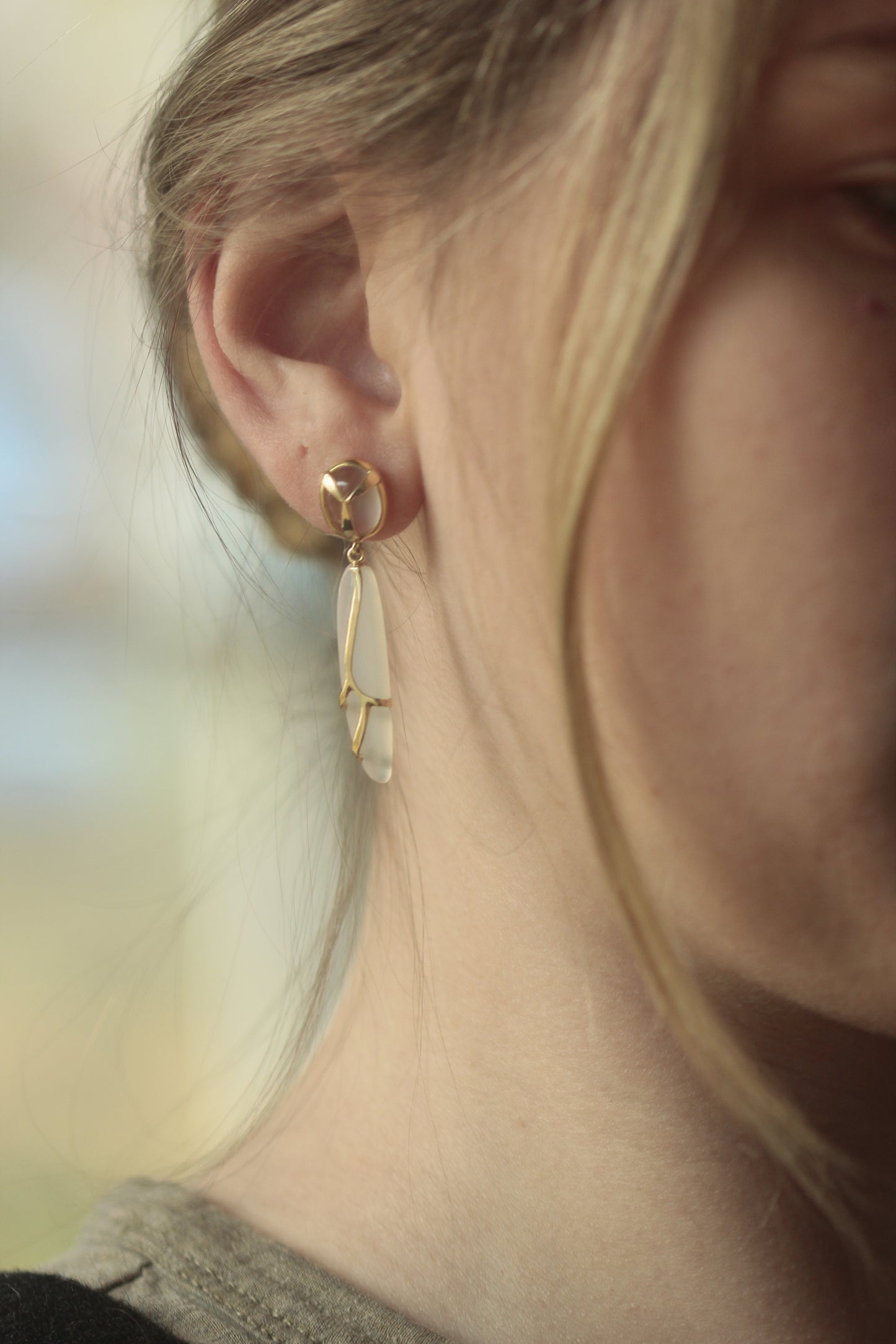 Medley Earrings in Moonstone & 18k Gold