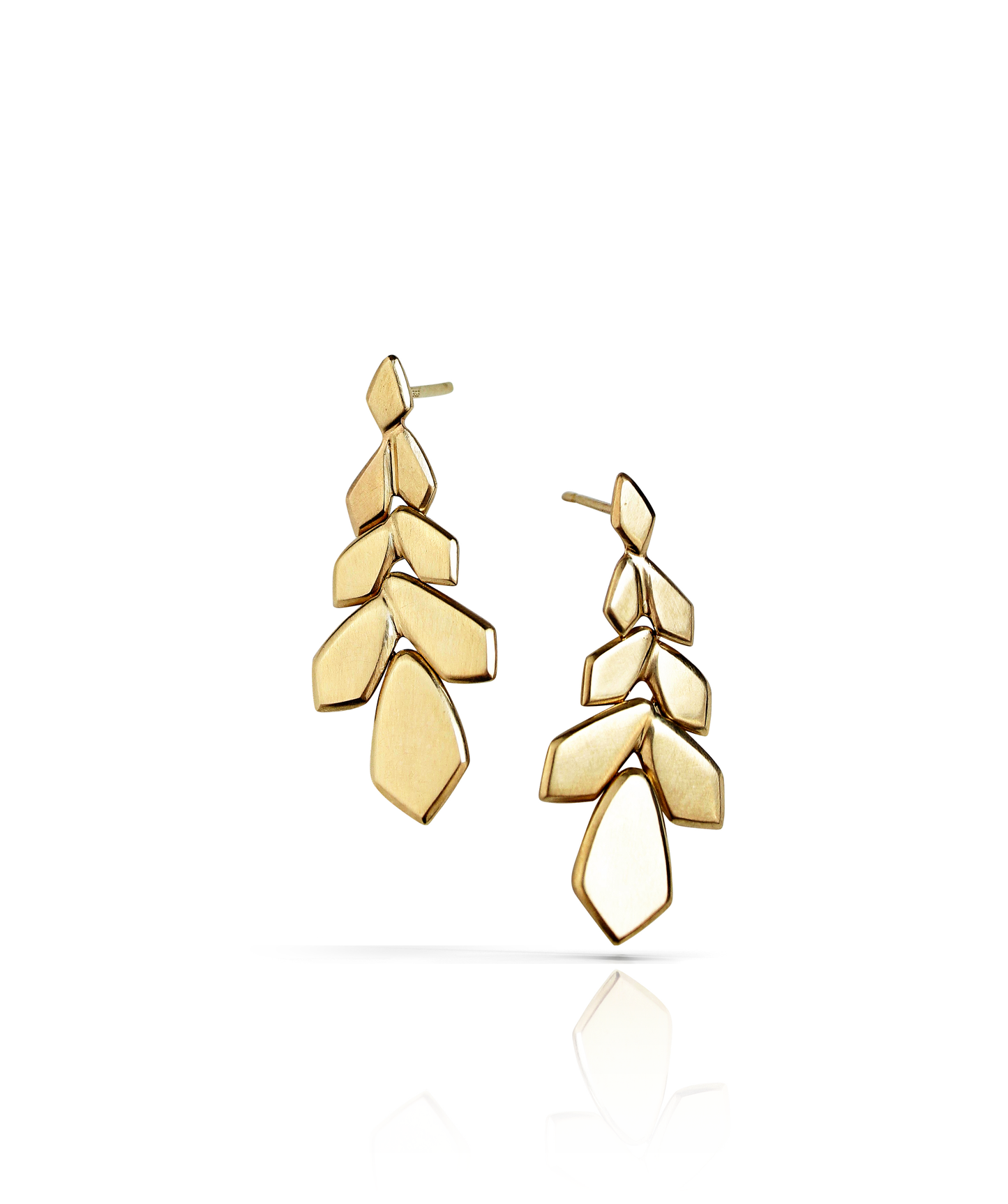 Weeping Willow Earrings in 14k Gold