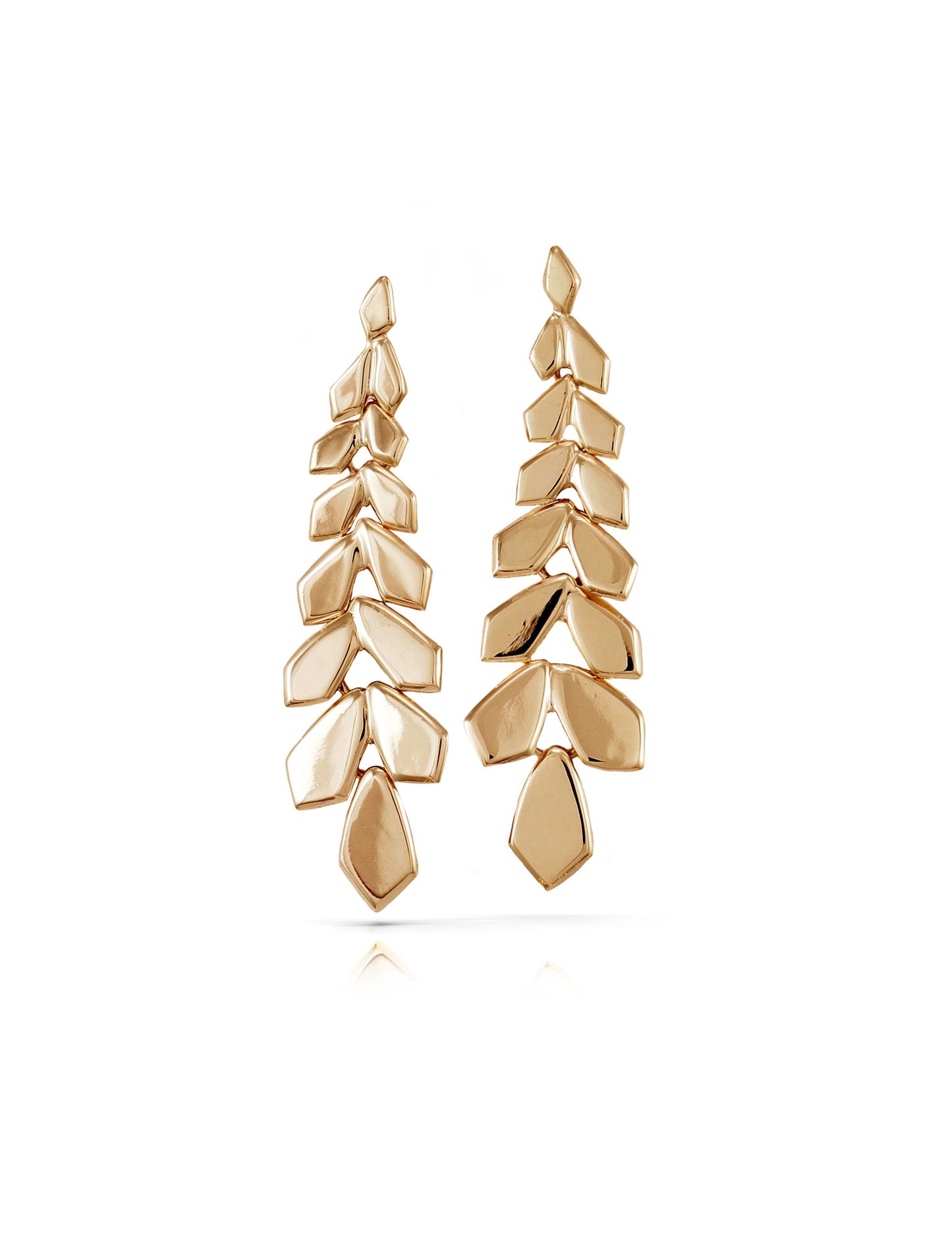 Weeping Willow Earrings in 14k Gold