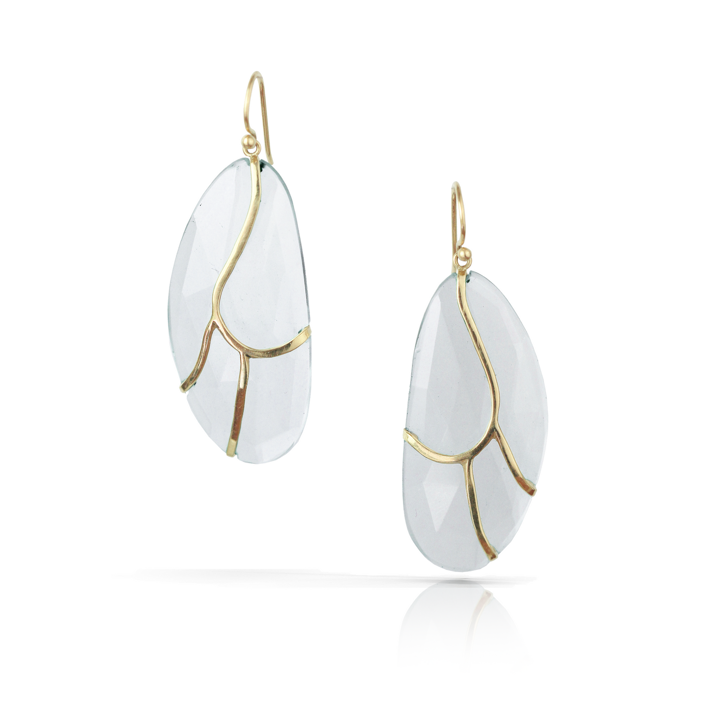 Butterfly Earrings in Crystal Quartz