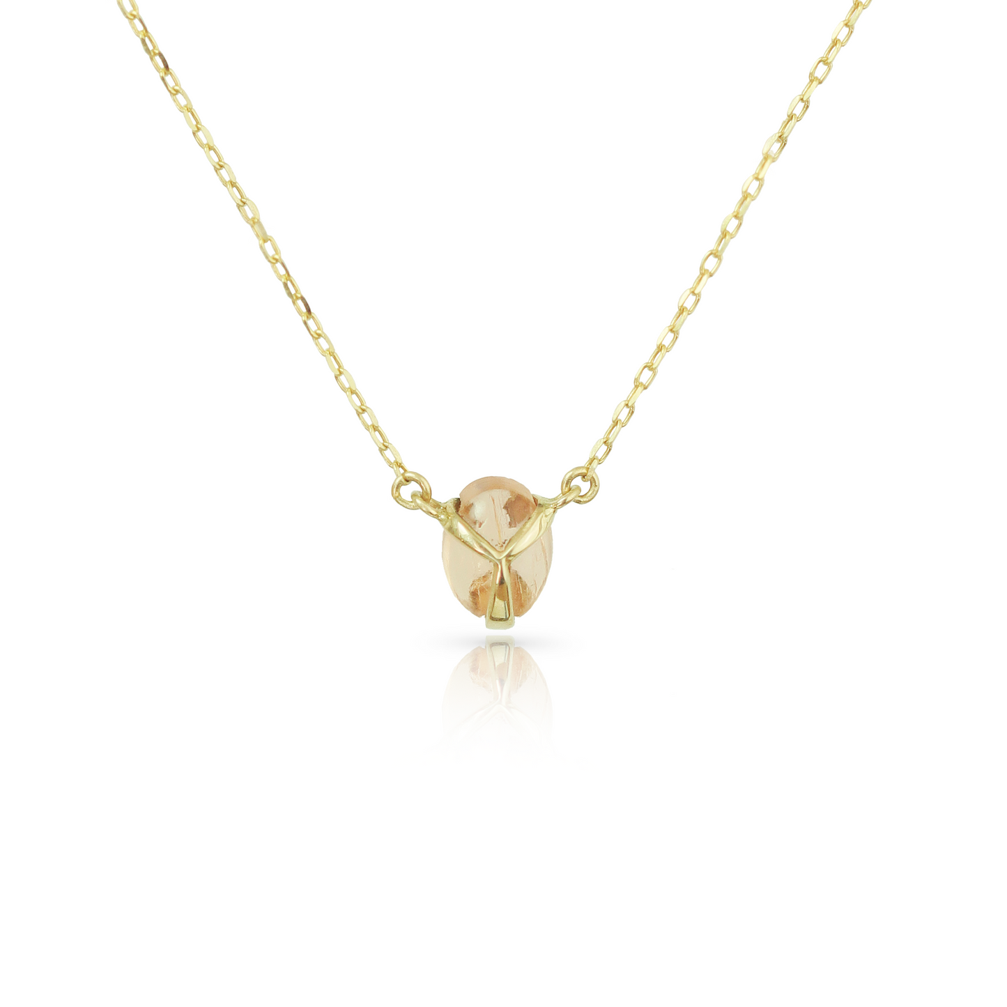 Lucky Scarab Pendant in Imperial Topaz & 14k Gold