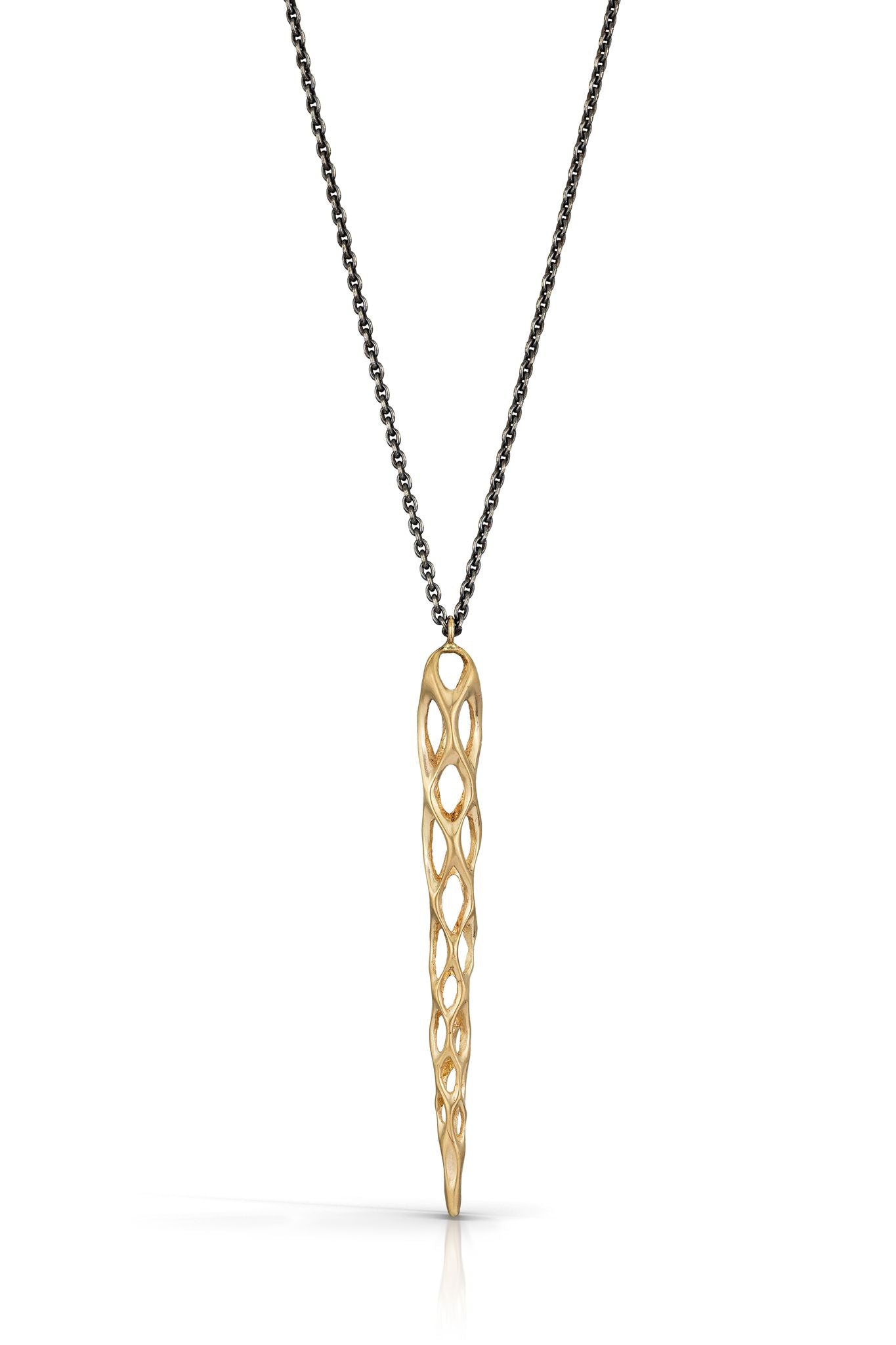 Cholla Pendant in 14k Gold