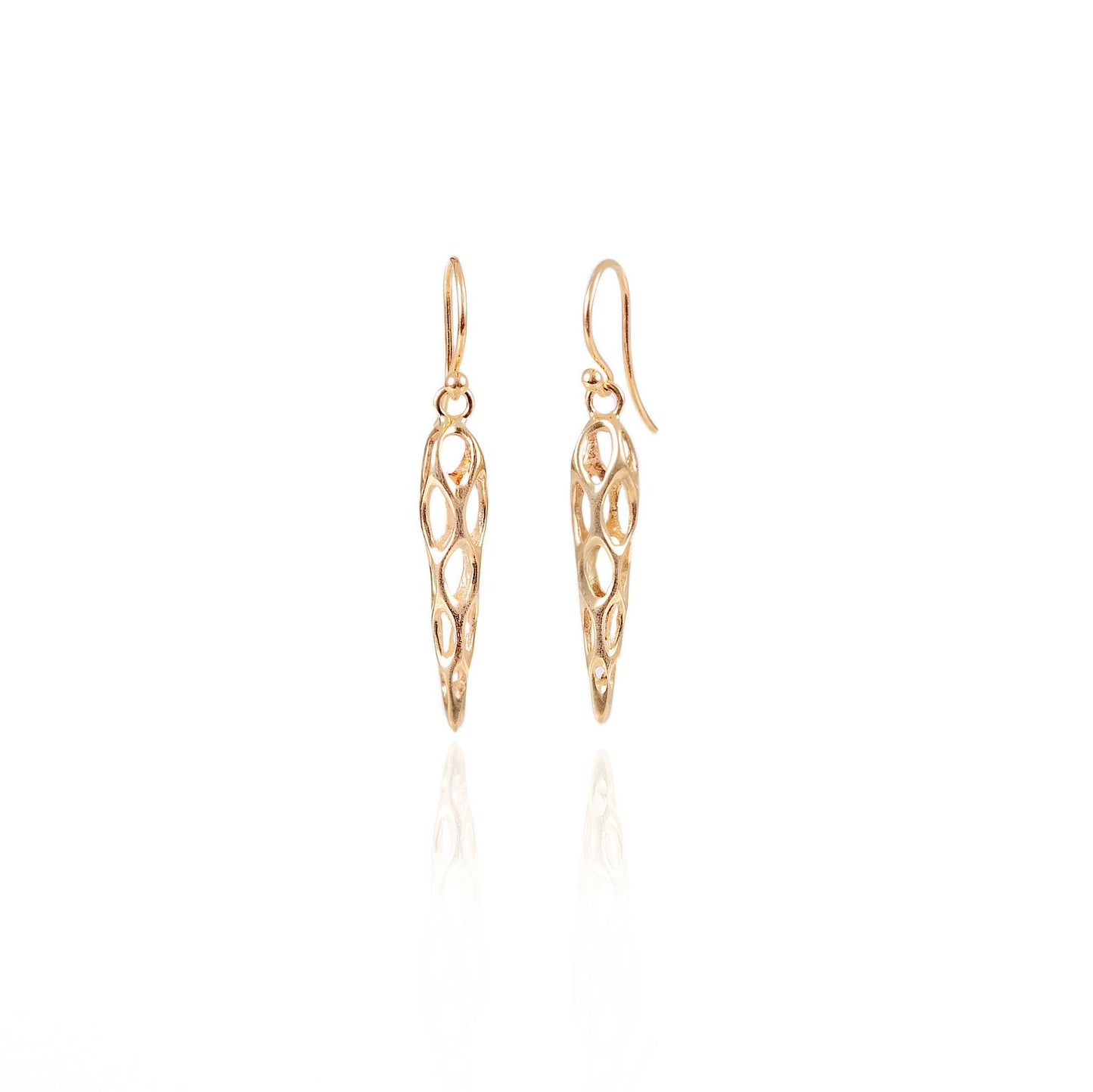 Cholla Earrings in 14k Gold