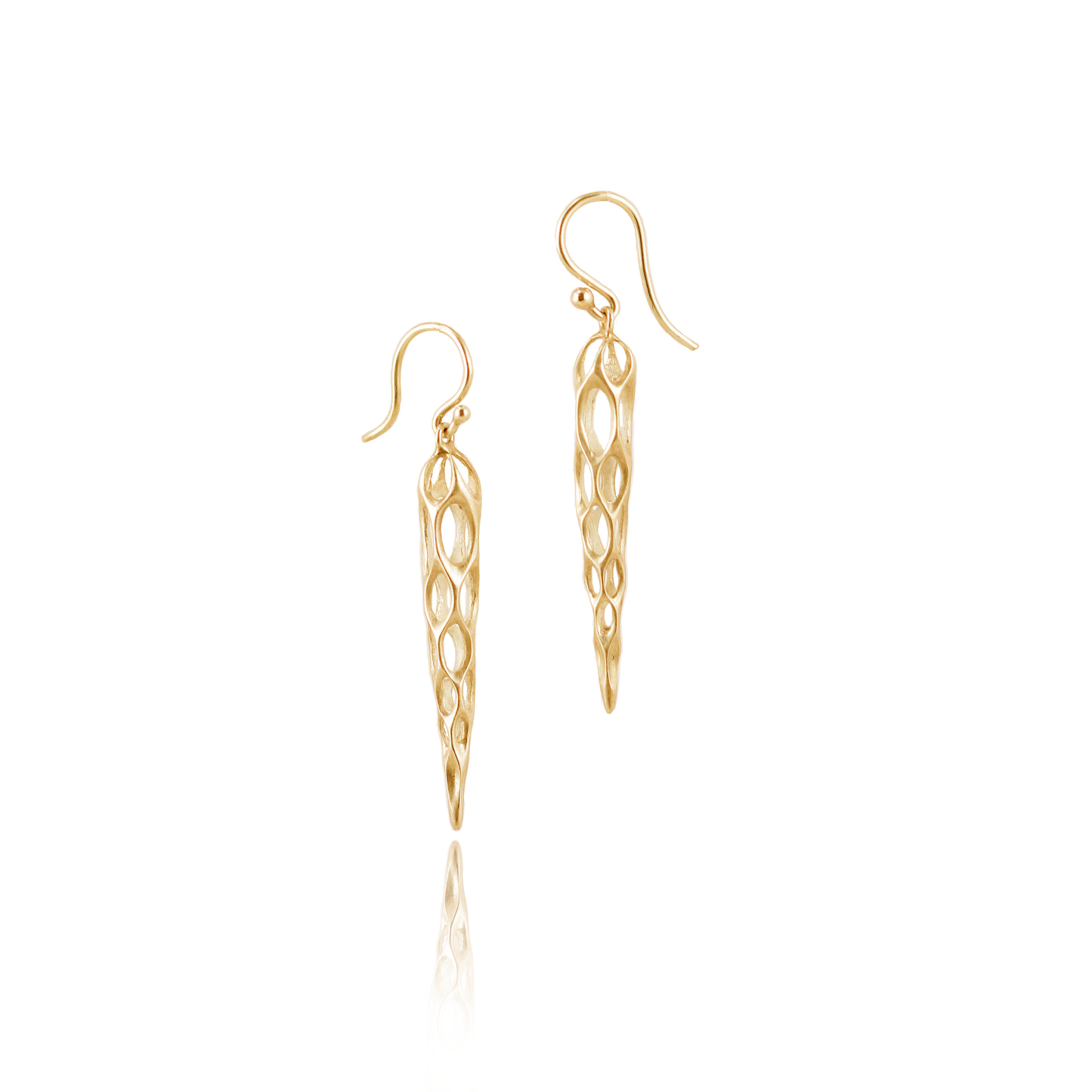 Cholla Earrings in 14k Gold