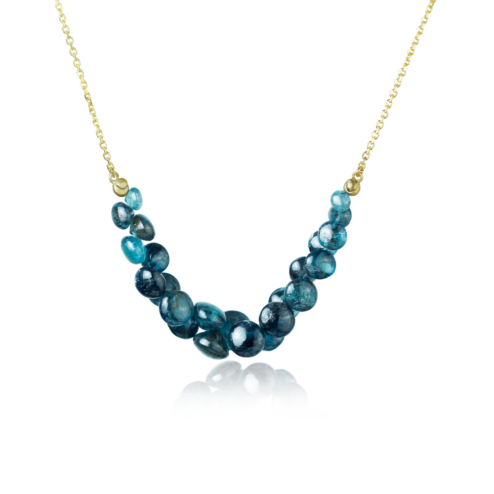
                  
                    Caviar Scoop Necklace in Kyanite and 14k Gold
                  
                