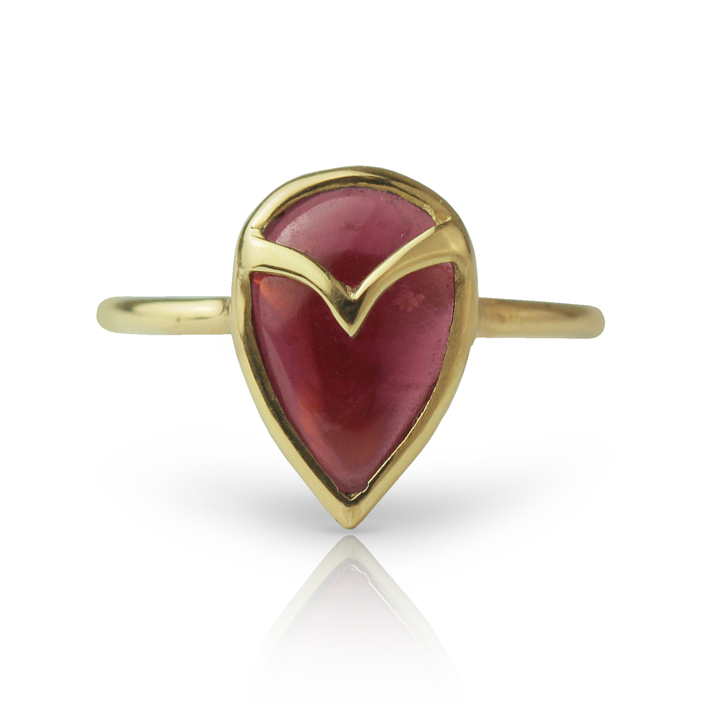 
                  
                    Owl Ring in Garnet and 18k Gold
                  
                