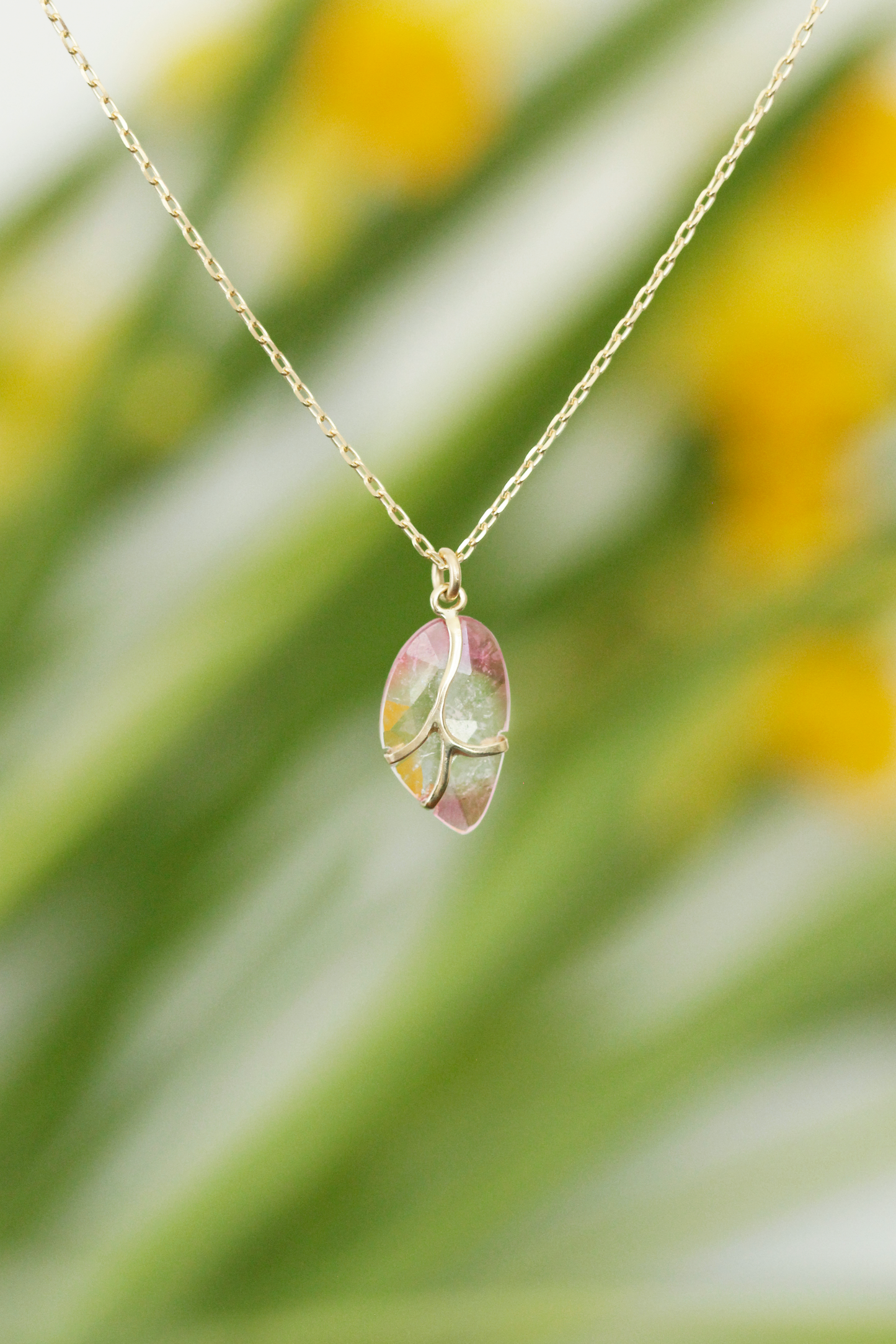 
                  
                    Butterfly Charm in Tourmaline and 18k Gold
                  
                