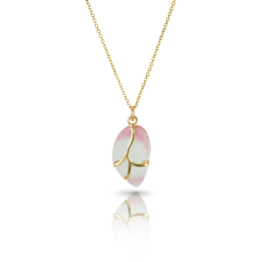 Butterfly Charm in Tourmaline and 18k Gold